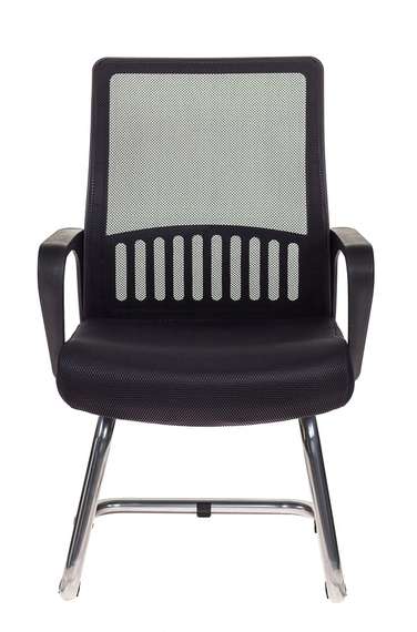 Кресло Бюрократ MC-209 черный TW-01 TW-11 сетка/ткань полозья металл хром