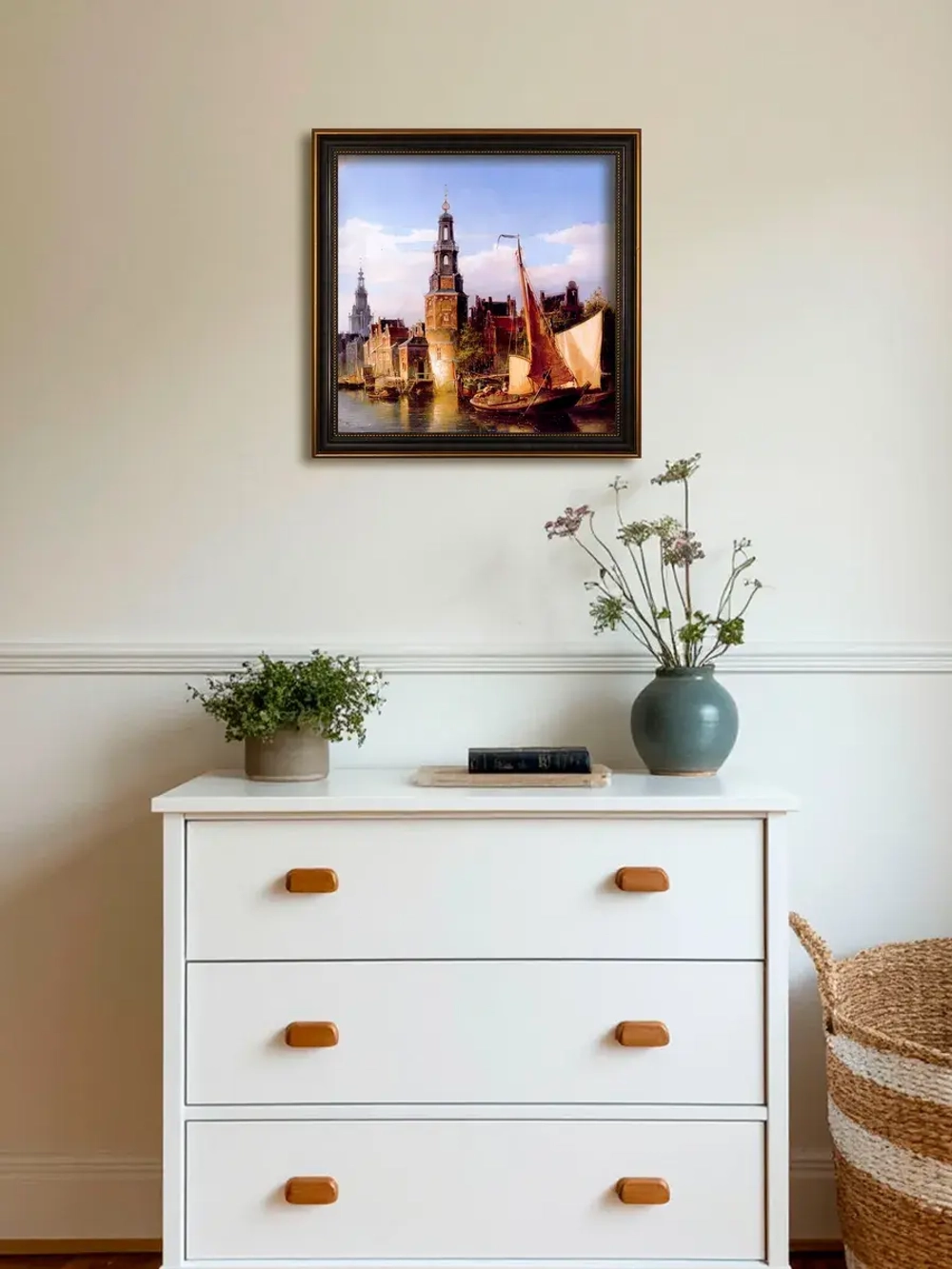 Картина серии "Голландия" настенная для интерьера 36*36 см