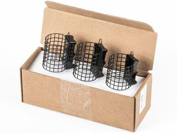 Набор металлических фидерных кормушек FC M1 БОЛЬШАЯ КОРМОЁМКОСТЬ РЕКА 80г 100г 120г 3шт. коробочная версия