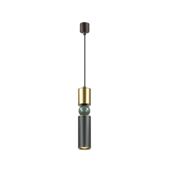 4073/5L L-VISION ODL19 475 черный/золото/зеленый Подвес GU10 1*5W SAKRA