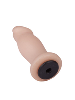 Анальный фаллоимитатор телесного цвета с ярко выраженной головкой - 14 см. (Цвет: телесный)