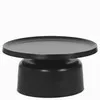 Кофейный стол Tuba Ø75х38 см, черный