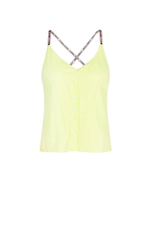 топ cami Tommy Jeans - лимонный(DW0DW09762)