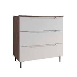 МС Роза Комод 900 Орех Франклин/Тренто Белый софт, ДСВ Мебель