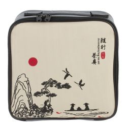 GAEM Набор для чайн церем на 4 перс, (чайник 220мл, 4 чашки 45мл, емкость/чая, подставка), L22 W22 H11 см