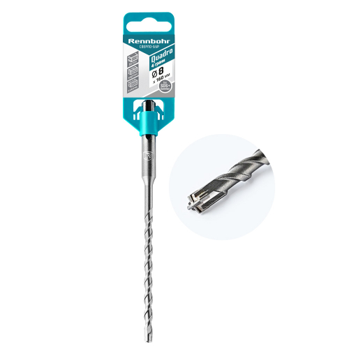 Бур SDS+ Rennbohr Quadro 4 грани 8x160