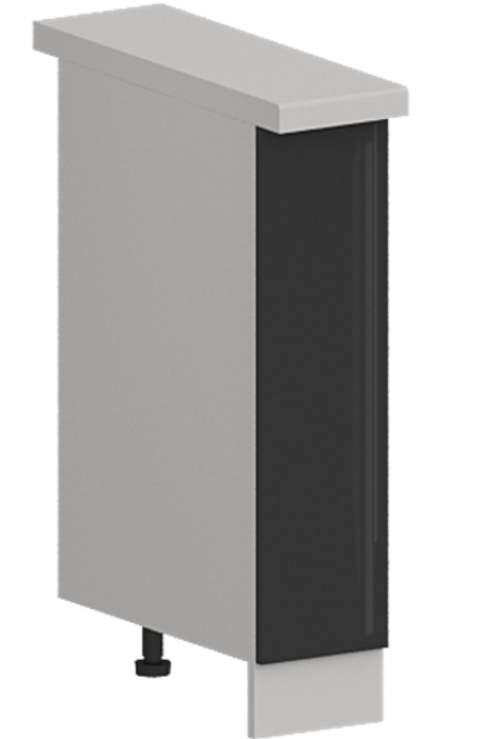 Кухня Модуль ШН 200 Белый / Графит Глянец