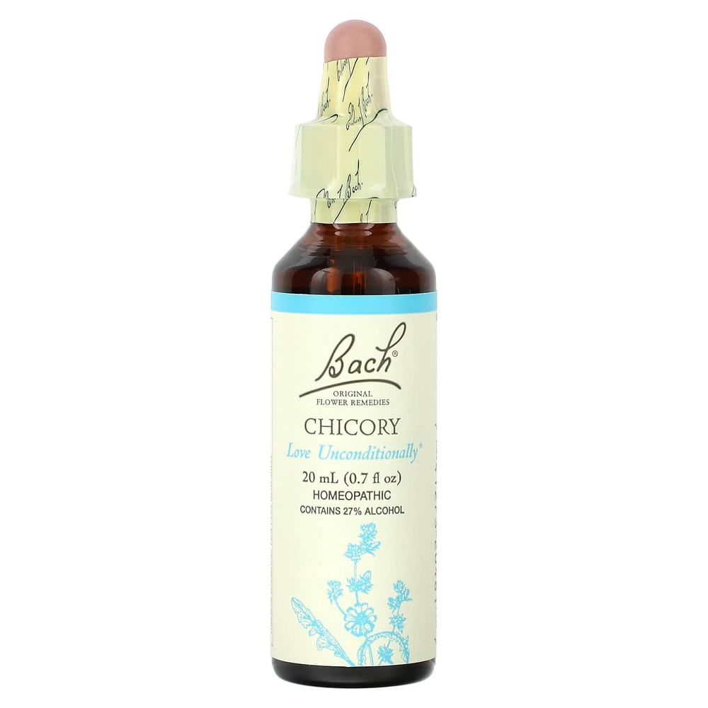 Bach, Original Flower Remedies, цикорий, 20 мл (0,7 жидк. унц.)