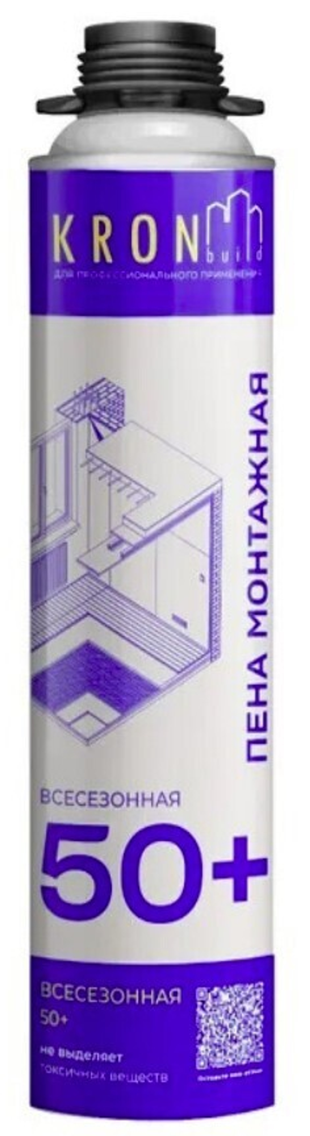 Профессиональная монтажная пена KRONbuild всесезонная  50