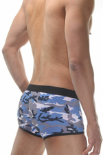 Синие камуфляжные трусы-боксеры (Размер: XL) (Цвет: синий камуфляж)