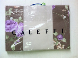 Постельное белье 2 спальное евро макси Caleffi Rose слоновая кость