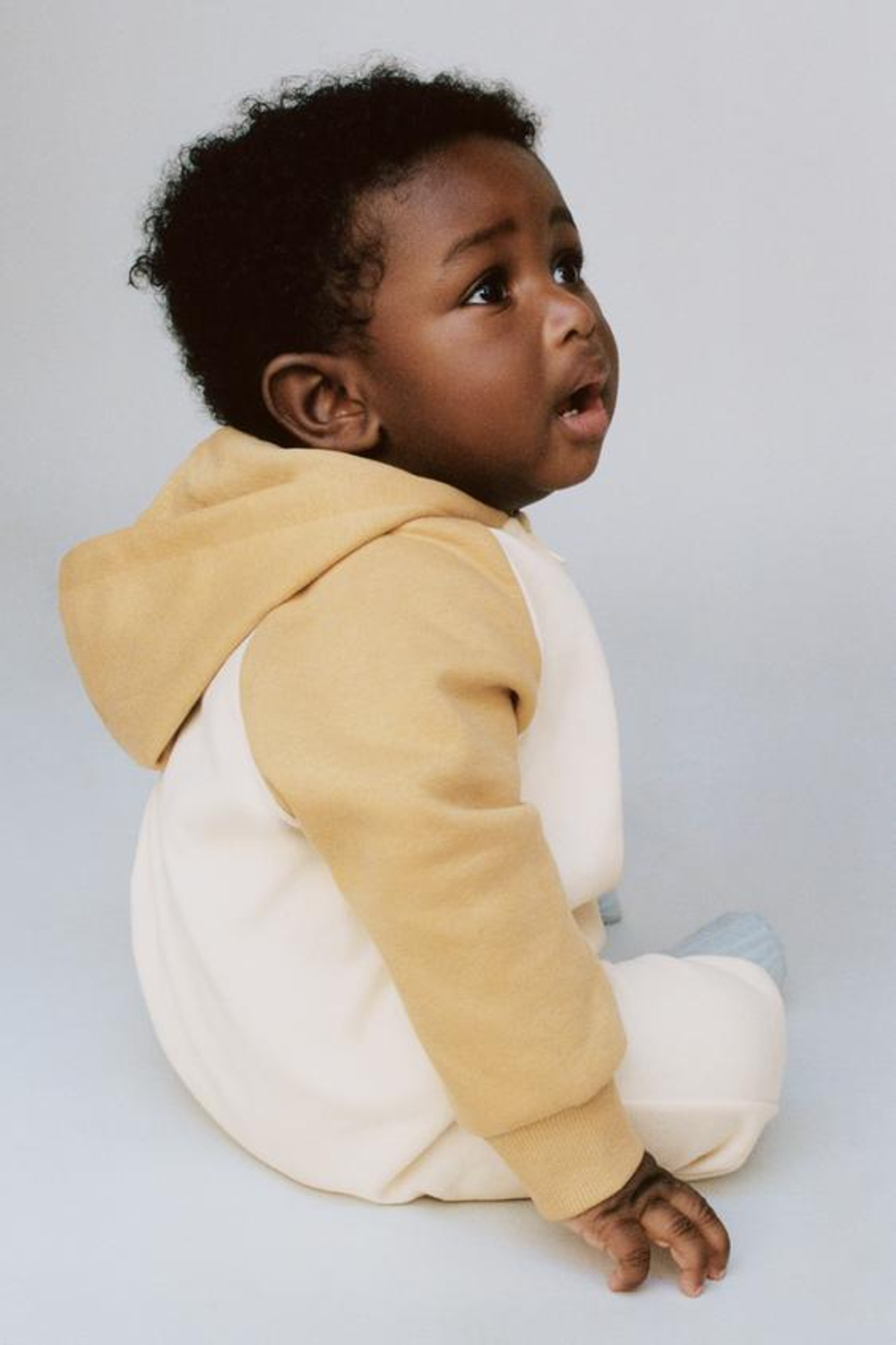 ZARA КОМБИНЕЗОН С КОНТРАСТНЫМИ ЦВЕТНЫМИ БЛОКАМИ, ОХРА