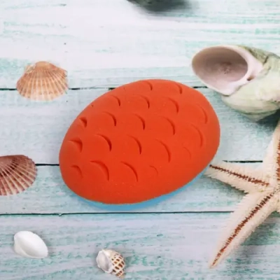 Губка для тела поролоновая фигурная «Рыбка», 14*9,5см