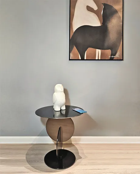 Стол журнальный 4504, черный никель