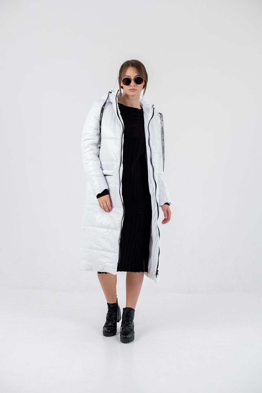 Пальто зимнее "Джой" белый