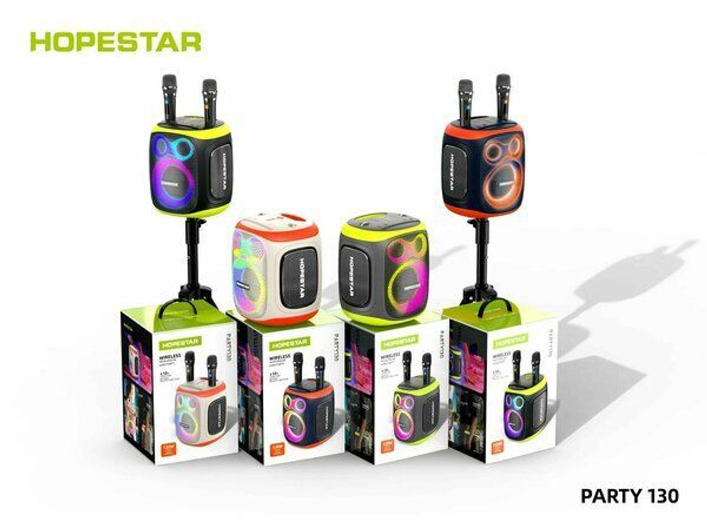 Караоке колонка Hopestar Party 130 с микрофоном мощный бас, стильный дизайн и полная свобода звука
