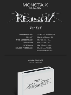 Альбом MONSTA X - REASON 12th Mini Album KIHNO KIT