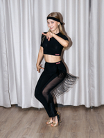 Брюки с бахромой для танцев