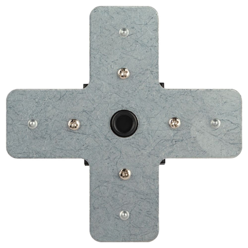 Коннектор ЭРА TR-1PA-СX-BK X-образный для однофазного шинопровода черный | Однофазный шинопровод и аксессуары