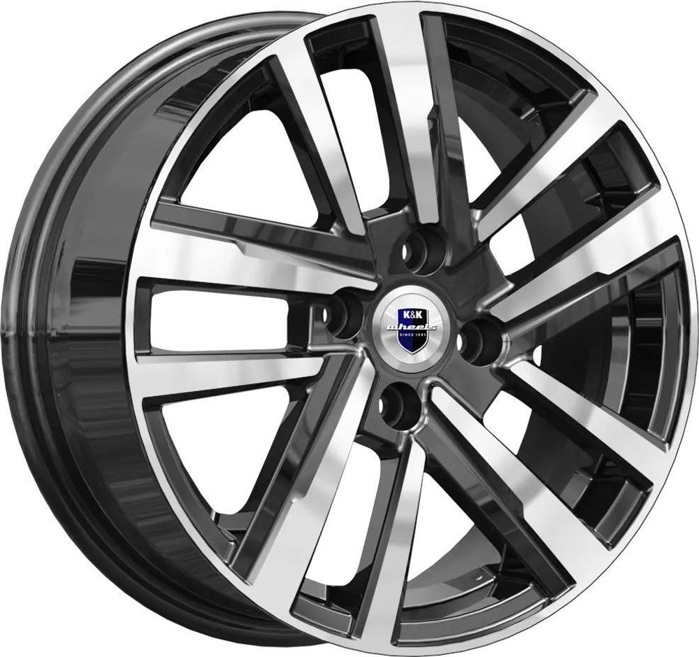 K&amp;K KC1034 6x15 4x100 ET 40 Dia 60.1 (алмаз черный)