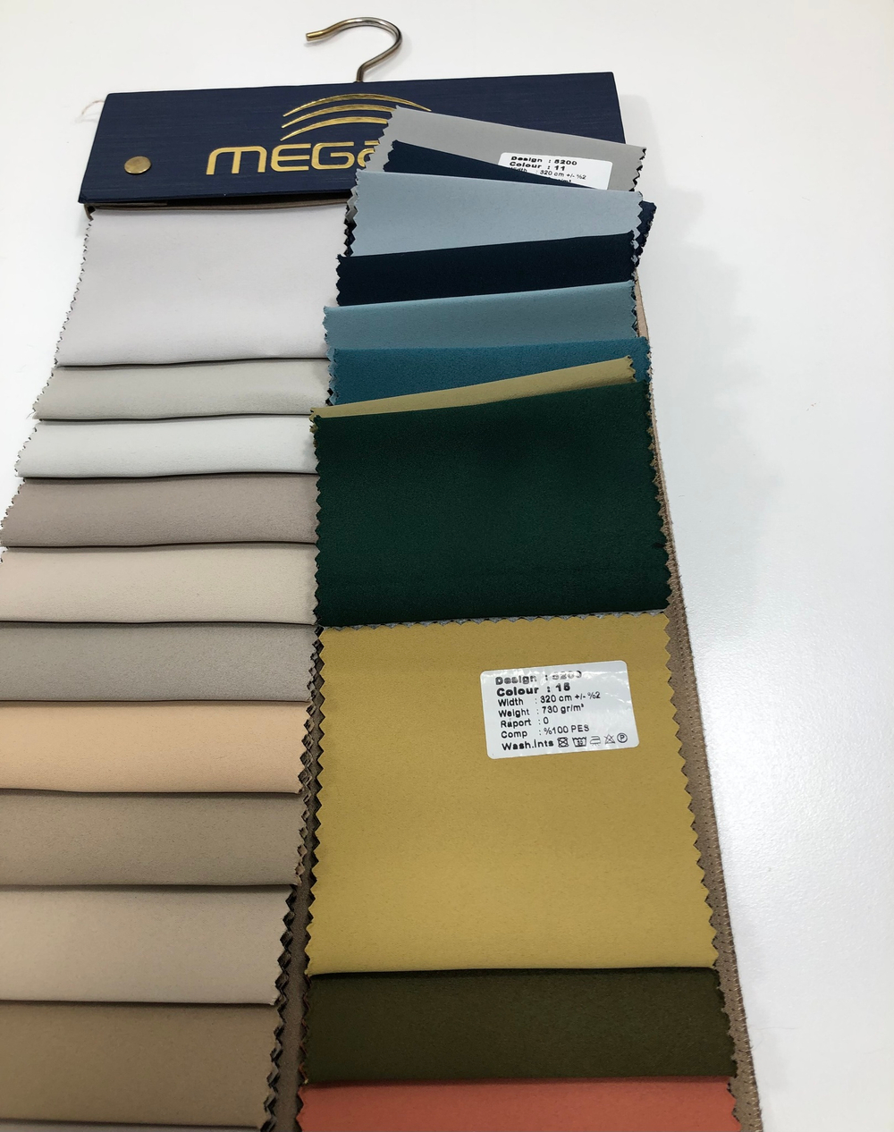 Портьерная ткань двусторонний dimout Megara арт. 5200 (высота 320 см, Турция)