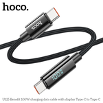 U125 Benefit 100W charging data cable with display Type-C to Type-C