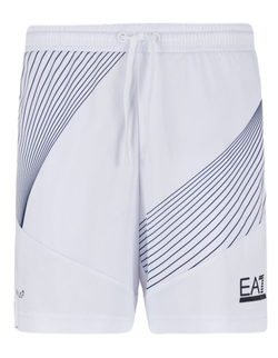 Теннисные шорты EA7 Man Jersey Shorts - White