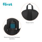 Рюкзак Först F-Teens "Minimal" 40*28*15см, 1 отделение, 7 карманов, уплотненная спинка