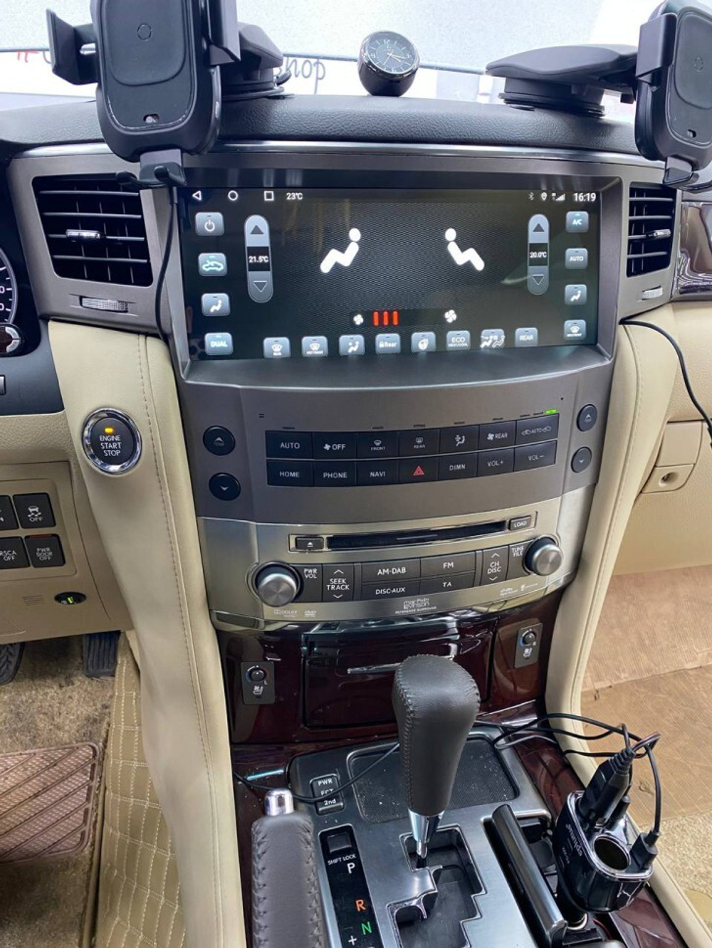 Магнитола для Lexus LX570 2007-2015 - Carmedia KP-L1209 на Android 13, 6Гб+128Гб, CarPlay, 4G SIM-слот
