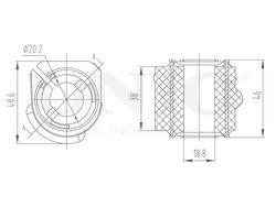 Втулка переднего стабилизатора UNIO RMP-10046