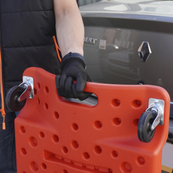 WDK-84068R Лежак ремонтный подкатной, пластиковый, красный