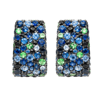 Серьги с Сапфирами и Цаворитами, E0256-1/7