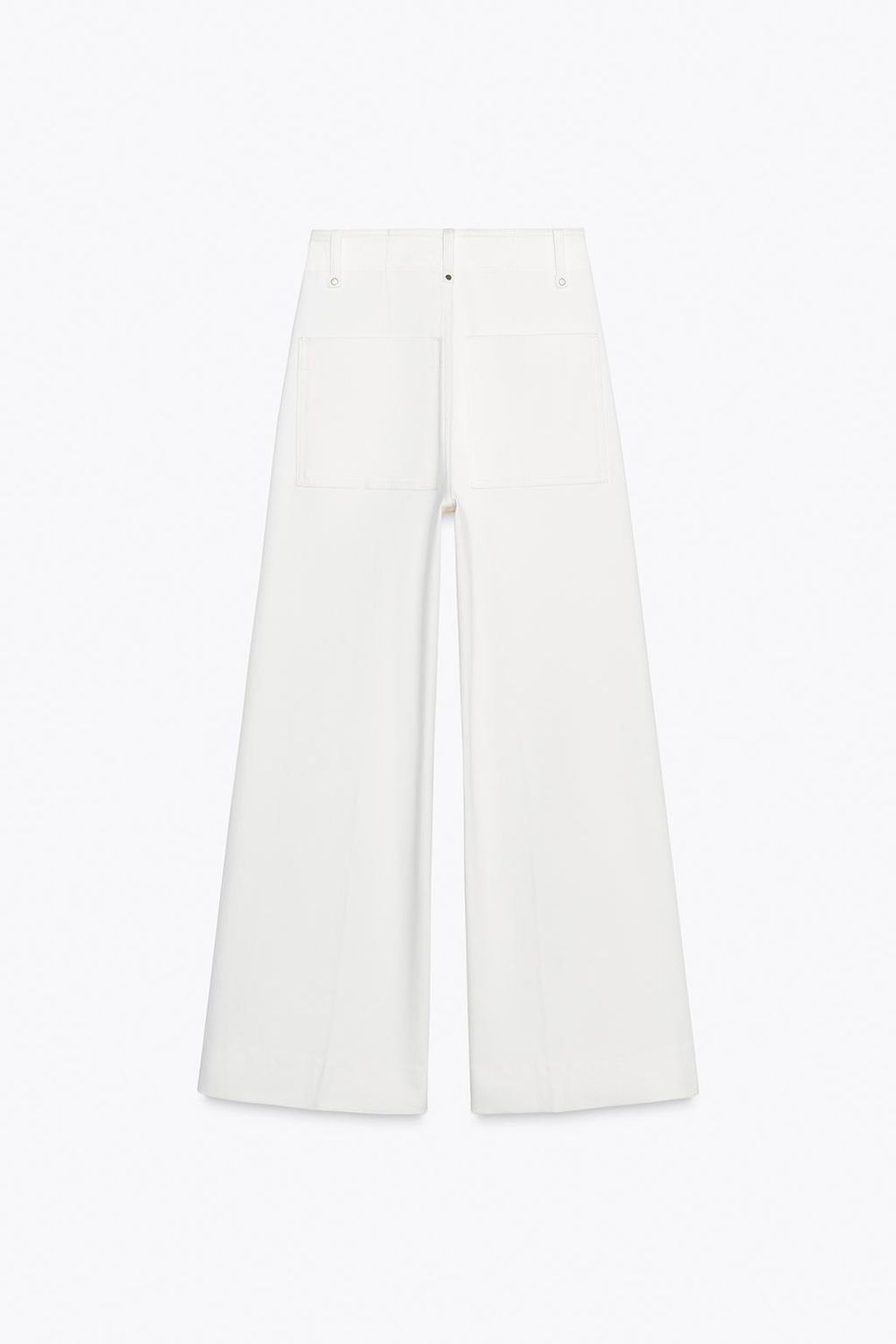 Джинсы wide leg с высокой посадкой — zw collection
