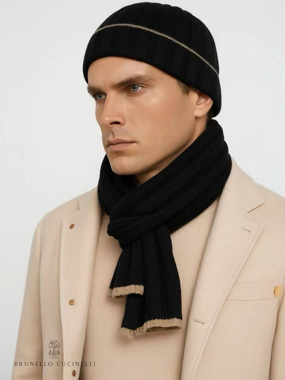 Комплект шапка и шарф Brunello Cucinelli