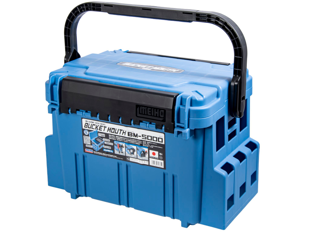 Ящик рыболовный Meiho BUCKET MOUTH BM-5000 Blue 440х293х293