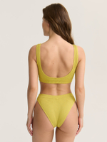 Купальные трусы бикини с высокой посадкой