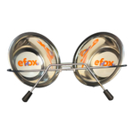 Набор "efox" из 2 мисок на подставке из нержавеющей стали.
