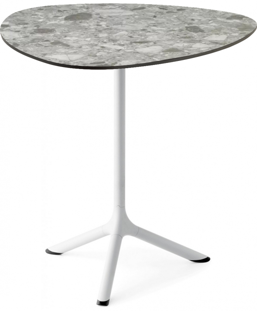 Стол ламинированный обеденный Scab Design Tripe, белый, зернистый