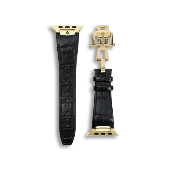 Ремешок для Apple Watch - Alligator Leather Black