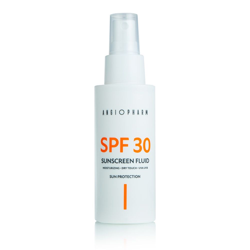 ANGIOPHARM Sunscreen fluid SPF 30 - Солнцезащитный флюид, 100 мл