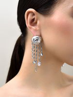 Серьги "Shell chandelier" Silver