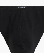 Мужские трусы стринги Atlantic, набор из 2 шт., хлопок, черные, Basic 2BMP-253