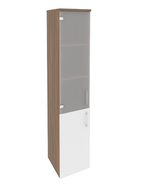 Шкаф-пенал с 2 полками и стеклом Onix