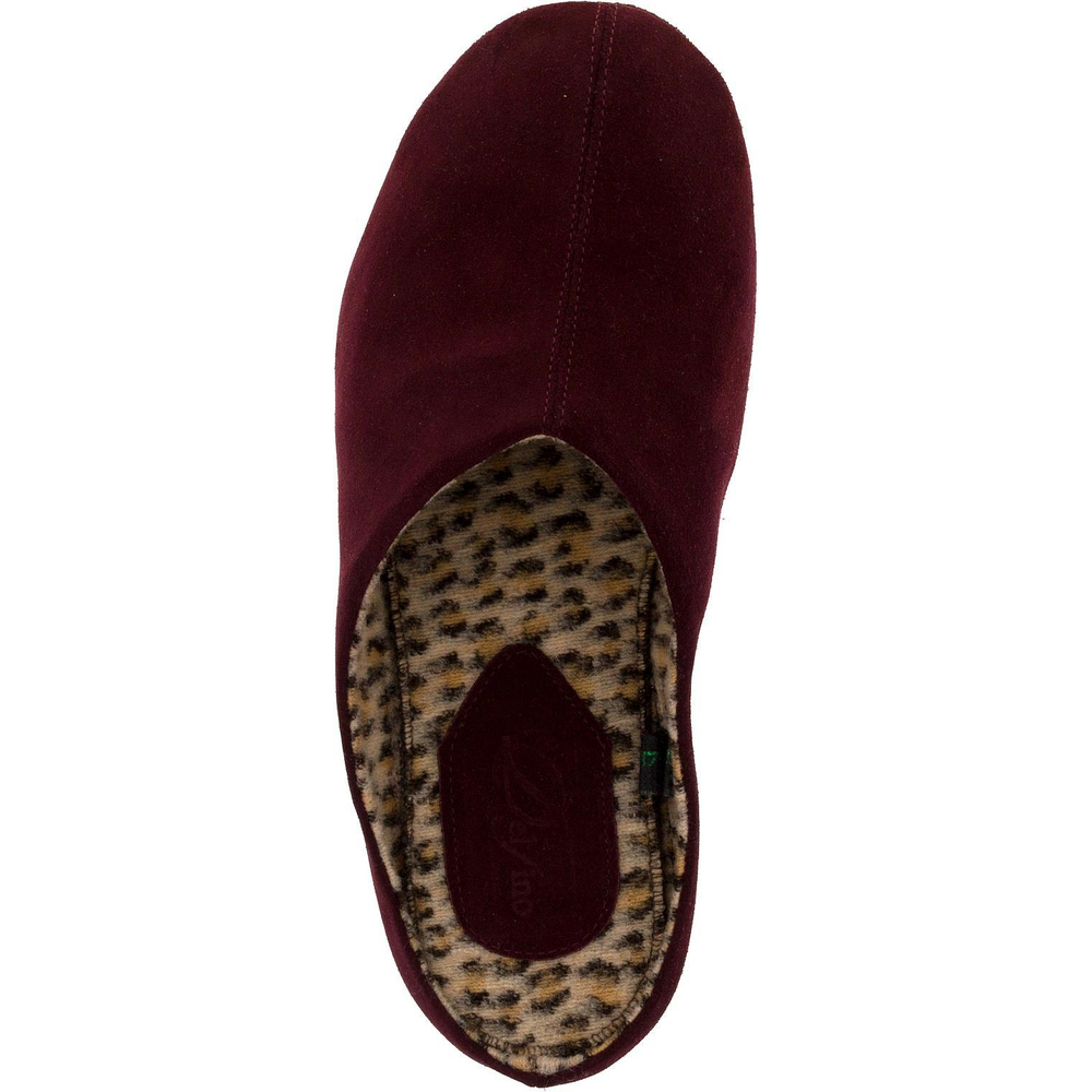 777137 туфли домашние женские бордо