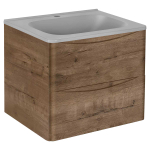 Тумба под раковину Vincea Paola 600 подвесная, 2 выкатных ящика soft close, V.Oak