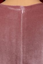 Платье из бархата Нежный цветок (пыльно-розовое) П14658-25М LT Collection