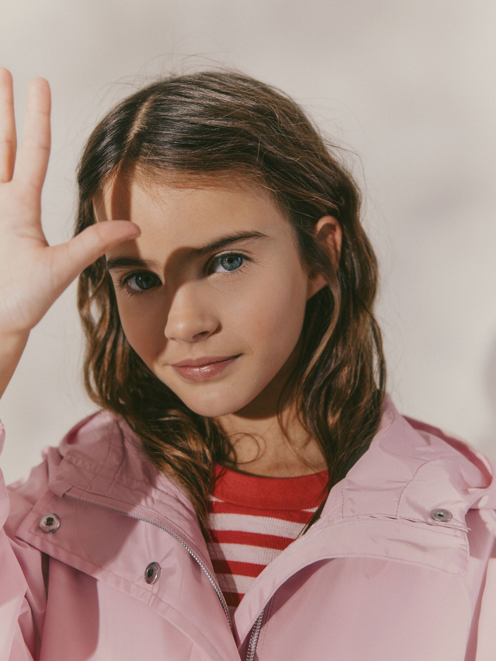 Дождевик для девочки Next E25-227, Розовый