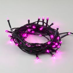 ULD-S0500-050-DGA PINK IP20 Гирлянда светодиодная. 5м. 50 светодиодов. Розовый свет. Провод зеленый. ТМ Uniel