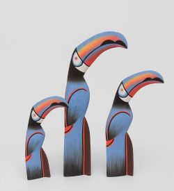 Decor and Gift 90-092 Статуэтка «Голубой Тукан» набор из трех 40,30,20 см