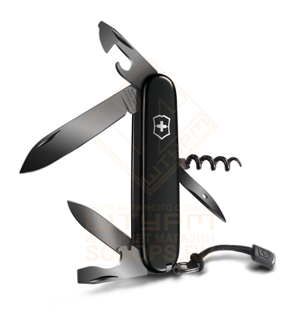 Нож многофункциональный Victorinox Spartan 91 мм, Black
